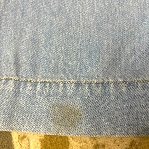 The Loft Patch Pocket High Rise Wide Leg Jeans Size 33 - Picture 14 of 16